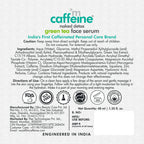 mCaffeine Vitamin C & Green Tea Face Serum with Hyaluronic Acid | Grocsy