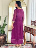 The52 Women Beautiful Georgette Fabric Angrakha Kurta, Pant and Dupatta Set | Grocsy