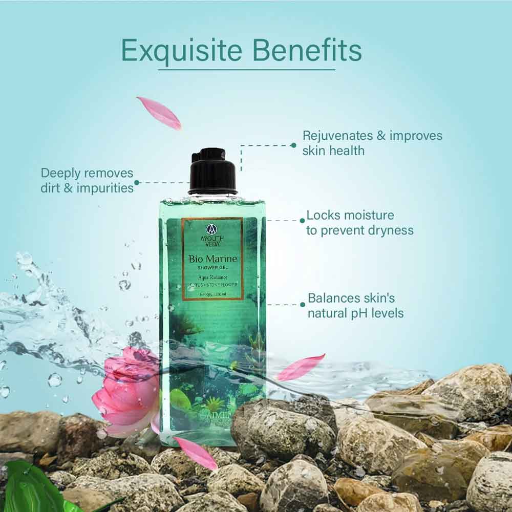 Ayouthveda Bio Marine Shower Gel | Grocsy