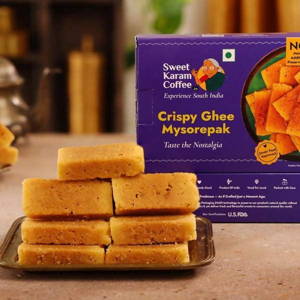 Sweet Karam Coffee Crispy Ghee Mysorepak | Grocsy