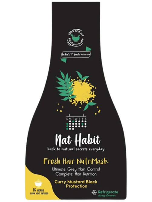 Nat Habit Curry Mustard Block Protection Fresh Hair Nutri Mask | Grocsy