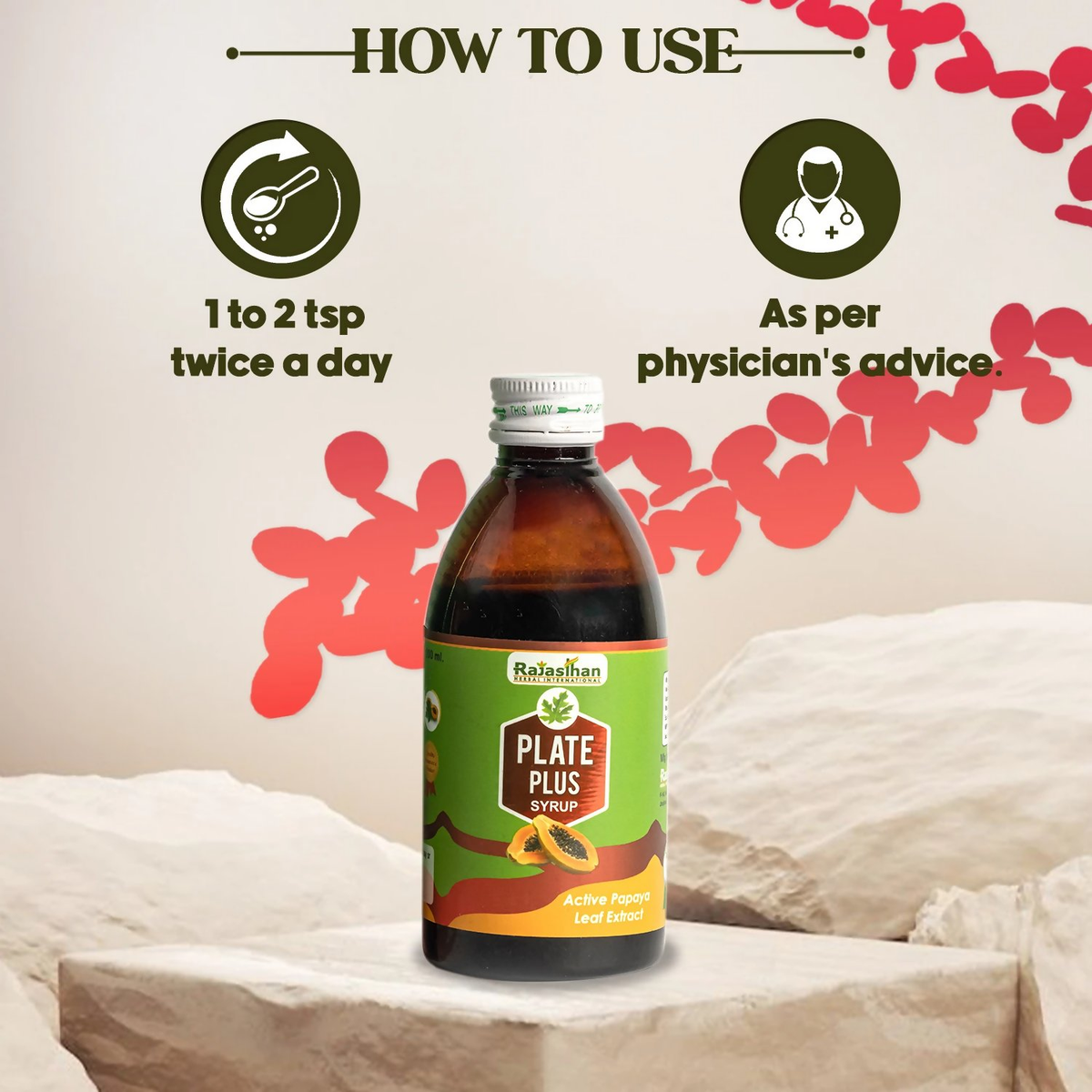 Rajasthan Herbals Plate Plus Syrup | Grocsy