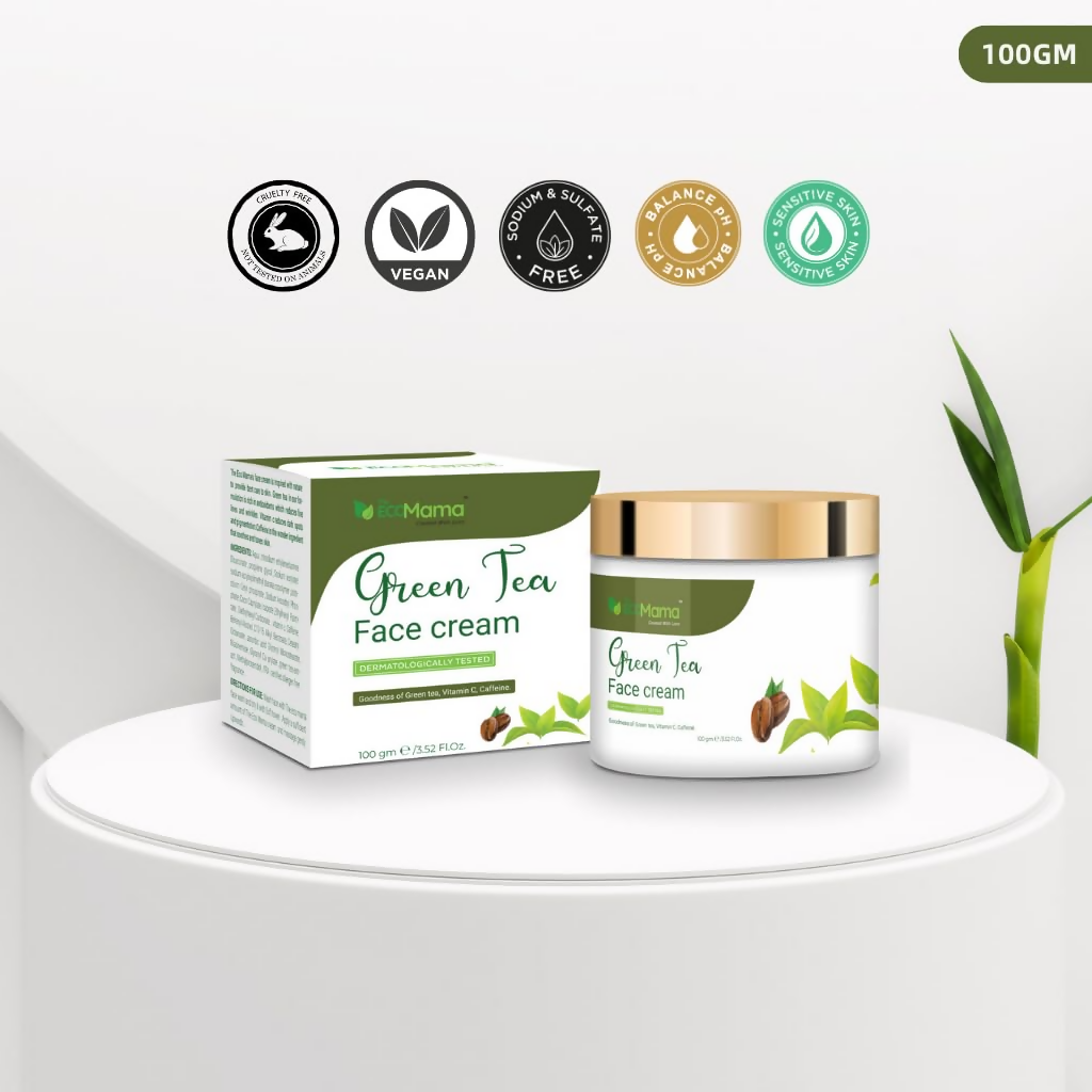 The Eco Mama Green Tea Face Cream | Grocsy