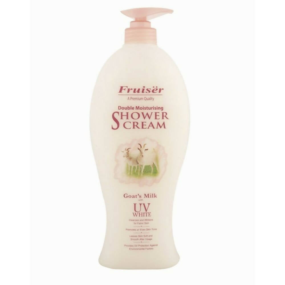 Fruiser Double Moisturizing Shower Cream Goat's Milk With UV White | Grocsy