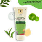 Pilgrim Australian Gel Face wash Purifying with Tea Tree, 1% Salicylic acid & CICA For Oily Skin, Acne And Pimples | Grocsy