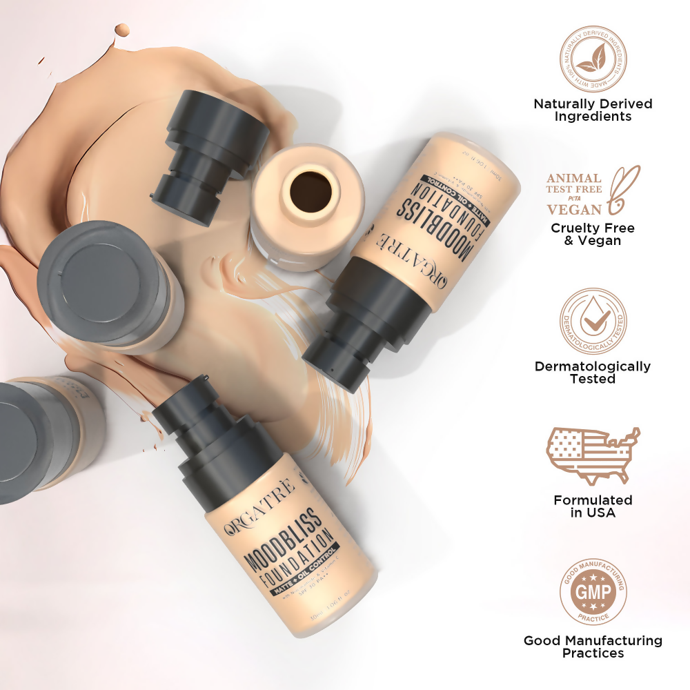 Orgatre Moodbliss Matte + Oil Control Makeup Foundation SPF 30 - 240 | Grocsy