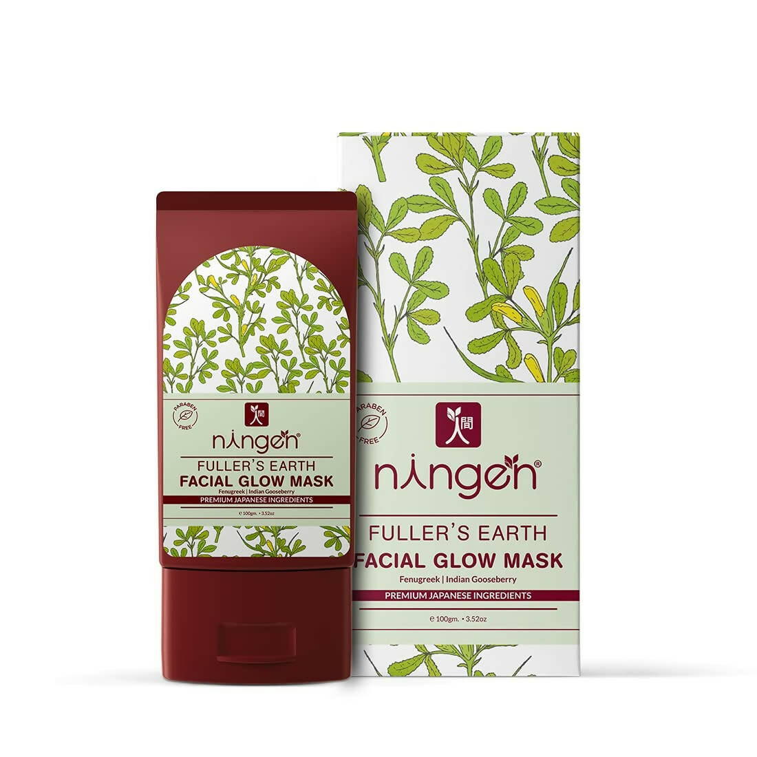 Ningen Fuller’s Earth Facial Glow Mask | Grocsy