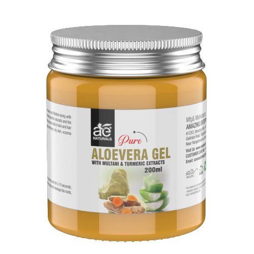 Ae Naturals Pure Aloevera Gel With Multani Mitti And Turmeric Extract | Grocsy