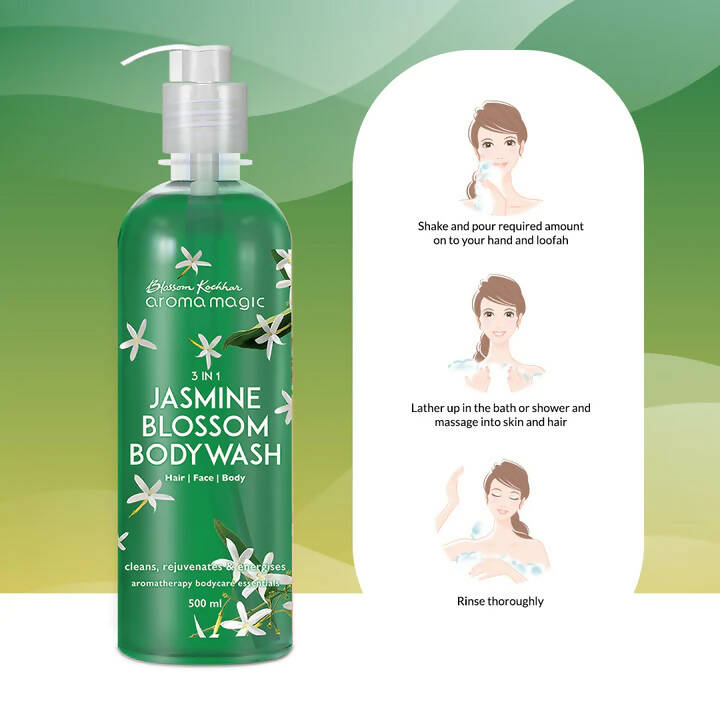 Blossom Kochhar Aroma Magic 3In1 Jasmine Blossom Bodywash | Grocsy