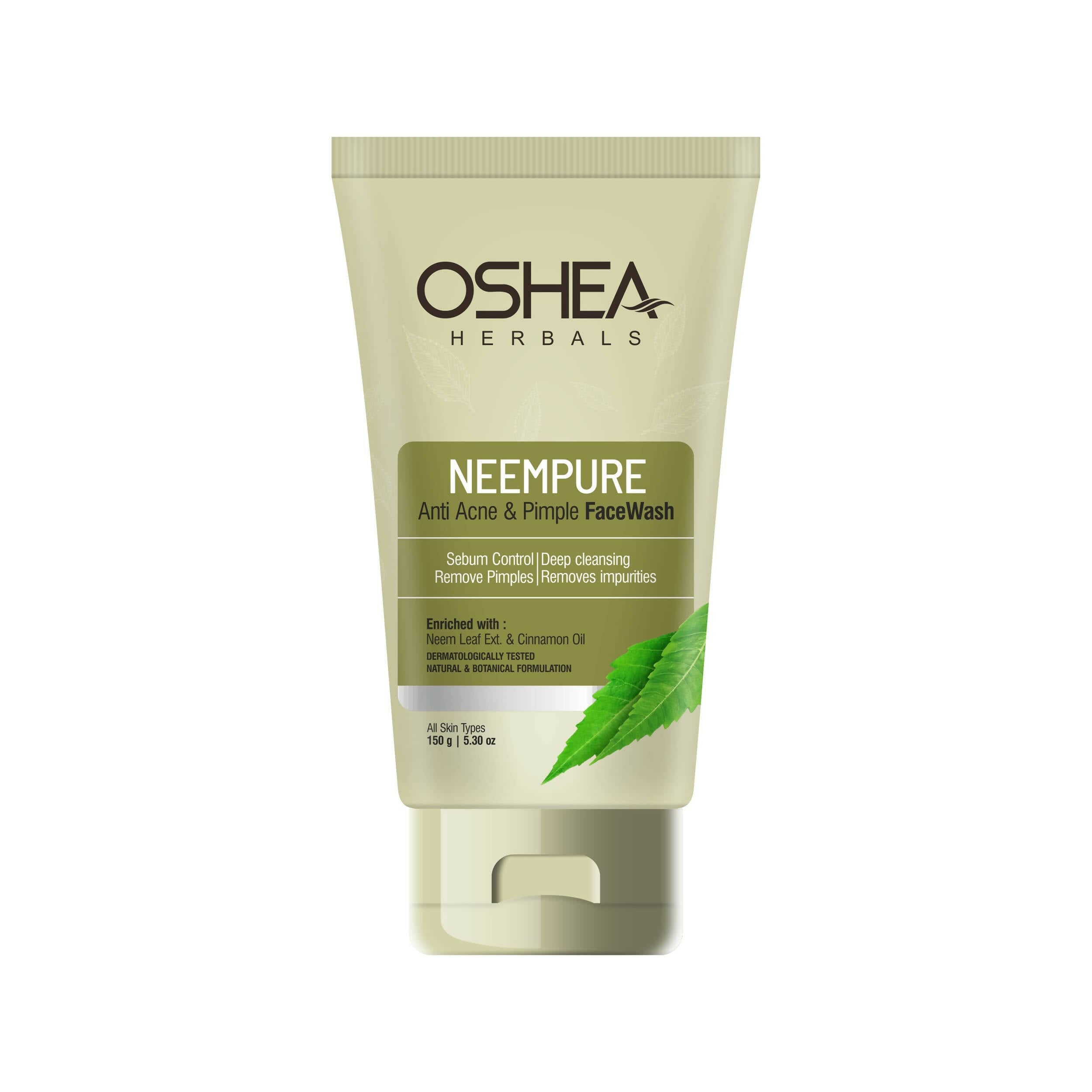 Oshea Herbals Neempure Anti Acne & Pimple Face Wash | Grocsy