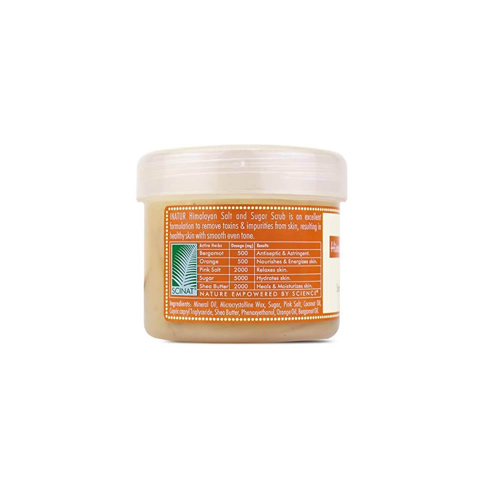 Inatur Himalayan Salt & Sugar Scrub - Orange & Bergamot | Grocsy