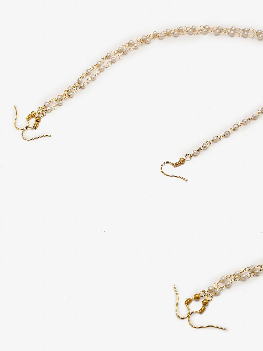 Gold-Polished White Kundan Studded Matha Patti - Ruby Raang | Grocsy