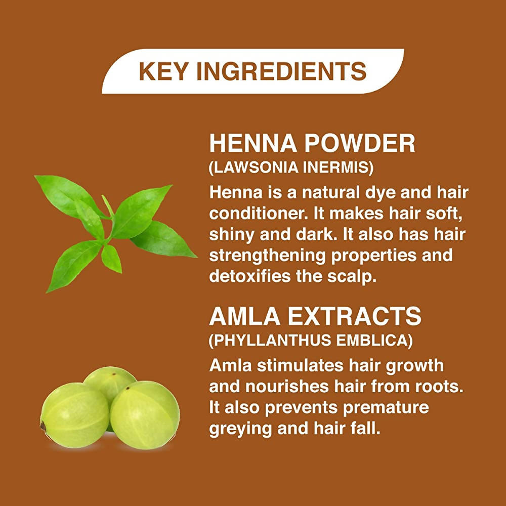 Khadi Veda Brown Herbal Mehndi For Healthy Scalp & Hair | Grocsy