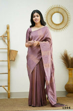 Partywear Designer Light purple Banarasi Silk Fancy Saree - Starwalk | Grocsy