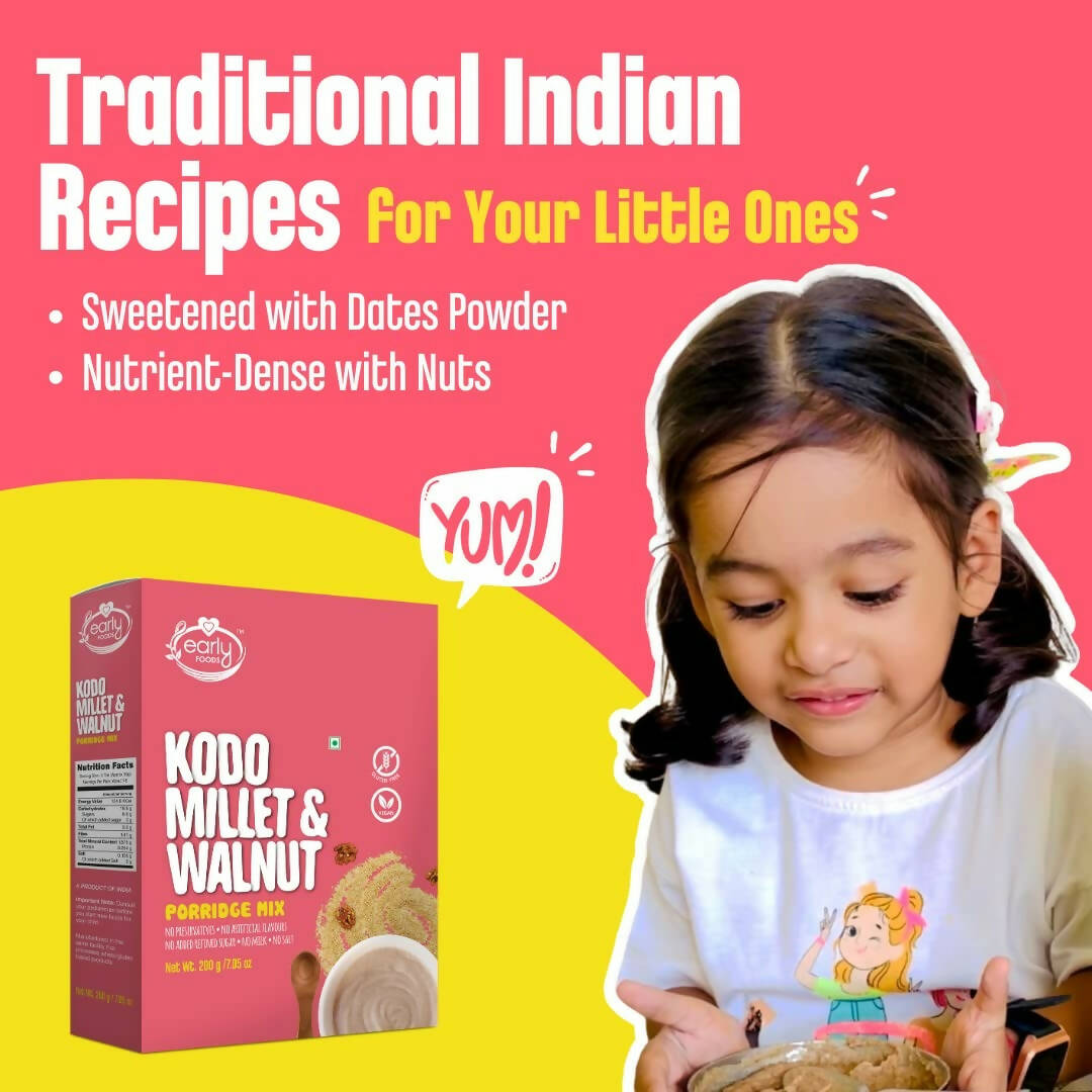Early Foods Kodo Millet & Walnut Porridge Mix | Grocsy