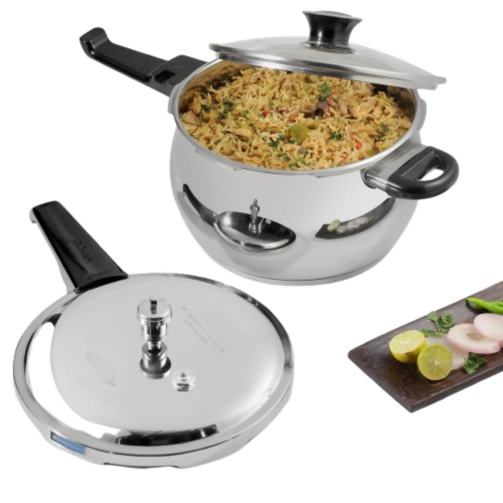 Vinod Splendid Plus Stainless Steel Outer Lid Pressure Cooker | Grocsy