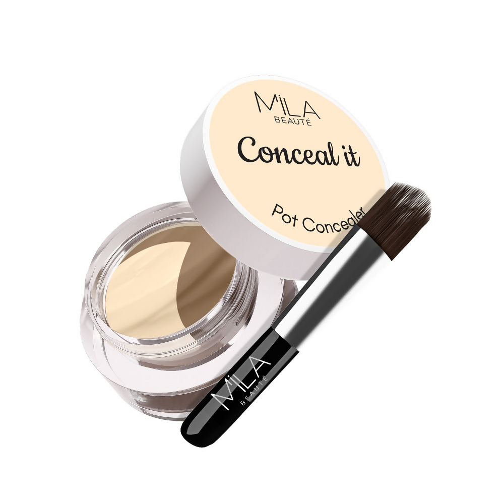 Mila Beaute Conceal It Pot Concealer Creamy Matte Finish with SPF 15 - Rich Vanilla | Grocsy