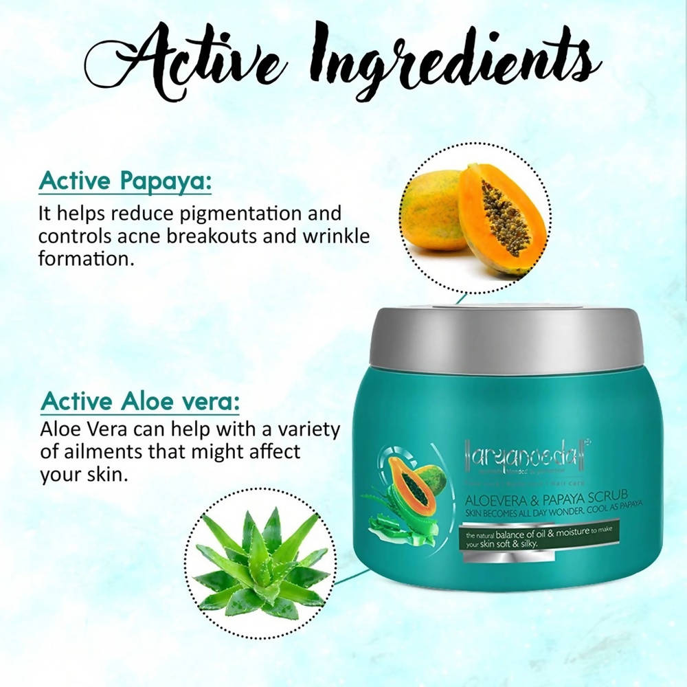 Aaryanveda Aloevera & Papaya Scrub | Grocsy