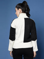 Women Winter Off White Acrylic Sweater - Wool Trees | Grocsy