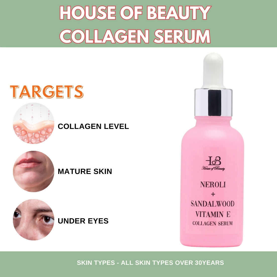 House of Beauty Collagen Serum With Vitamin E | Grocsy