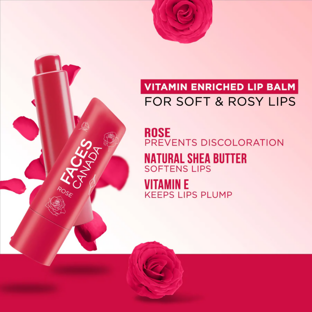 Faces Canada Vitamin C Lip Balm - Rose Petal | Grocsy