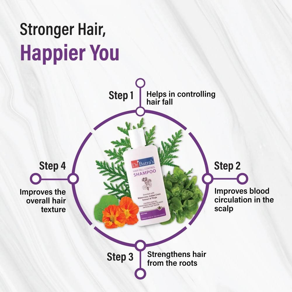 Dr. Batra's Hair Fall Control Shampoo | Grocsy