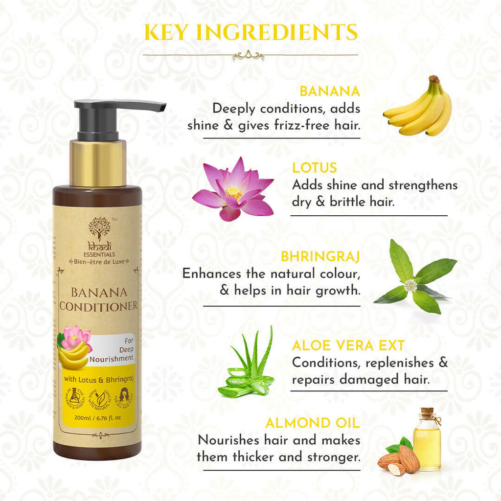 Khadi Essentials Banana Conditioner | Grocsy