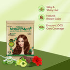 Nisha Nature Mate Henna-Based Hair Color Powder Sachet (Pack of 10) | Grocsy