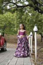 Aayaa Designer Embroidery Thread With Sequance Work Kids Lehenga Choli - Multi Color | Grocsy