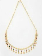 NVR Women Gold Plated Multicolour Minimal chain | Grocsy