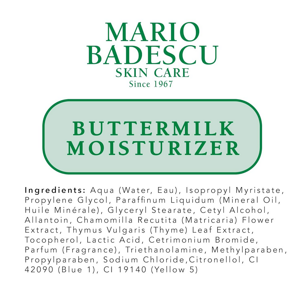 Mario Badescu Buttermilk Face Moisturizer | Grocsy
