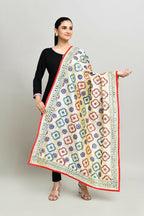 Joban Fashion Multi Color Cotton Embroidery Work Phulkari Dupatta | Grocsy