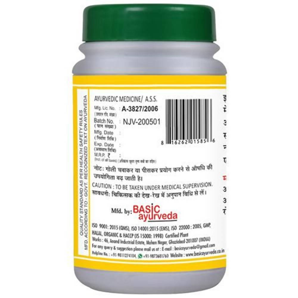Basic Ayurveda Navjivan Ras Tablets | Grocsy