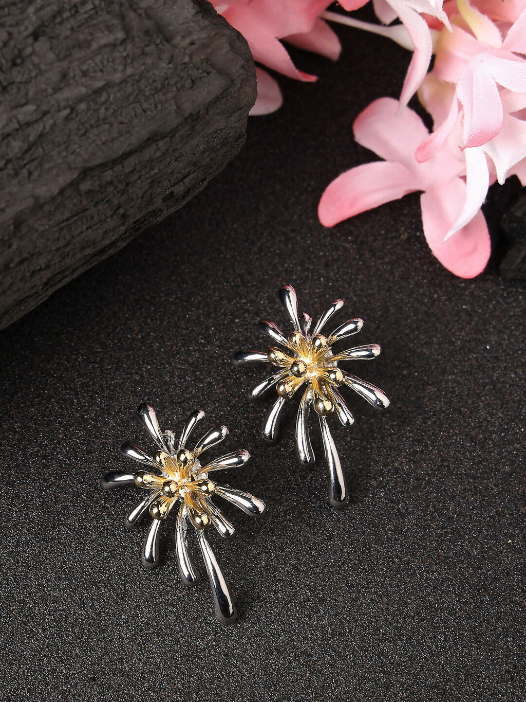 NVR Women Silver-Plated Drop Earrings | Grocsy