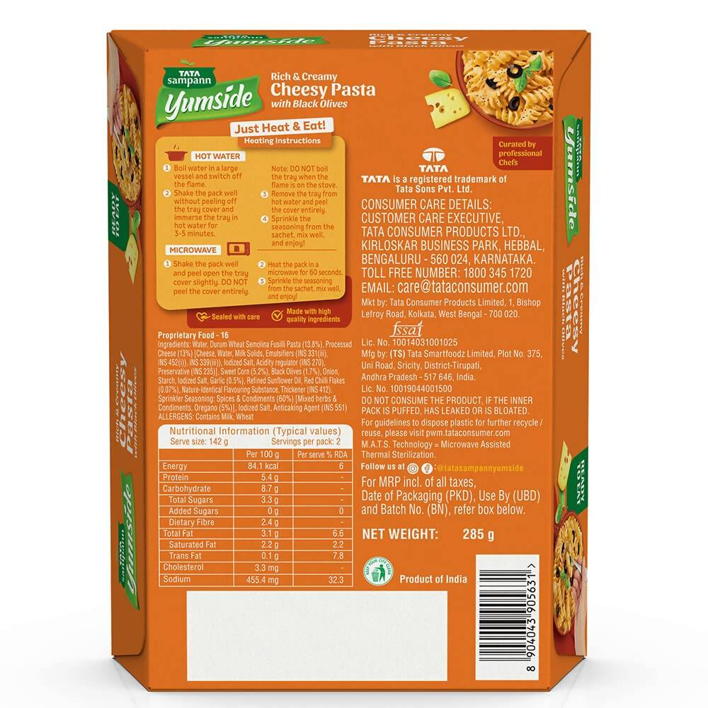 Tata Sampann Yumside Cheesy Pasta | Grocsy