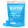 Purna Gummies Biotin Blueberry Flavour Gummies with Vitamin B 12 for Stronger Hair and Nails | Grocsy