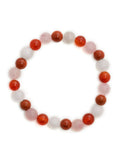 Red Carnelian, Amathyst Beads Bracelet - Ruby Raang | Grocsy