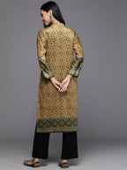 Ahalyaa Women's Traditional wear Kurta - Mustard | Grocsy
