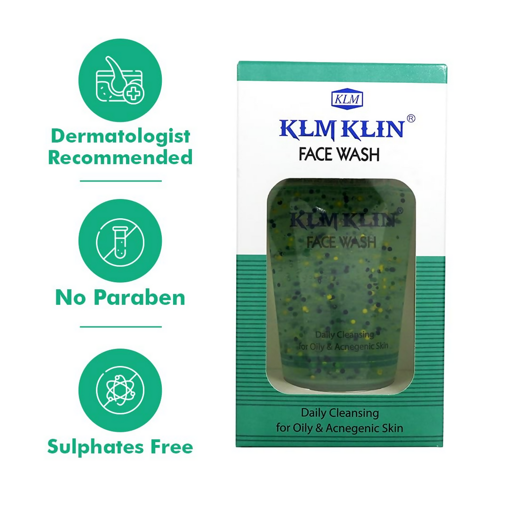 KLM Klin Face Wash Daily Cleansing For Oily & Acnegenic Skin | Grocsy