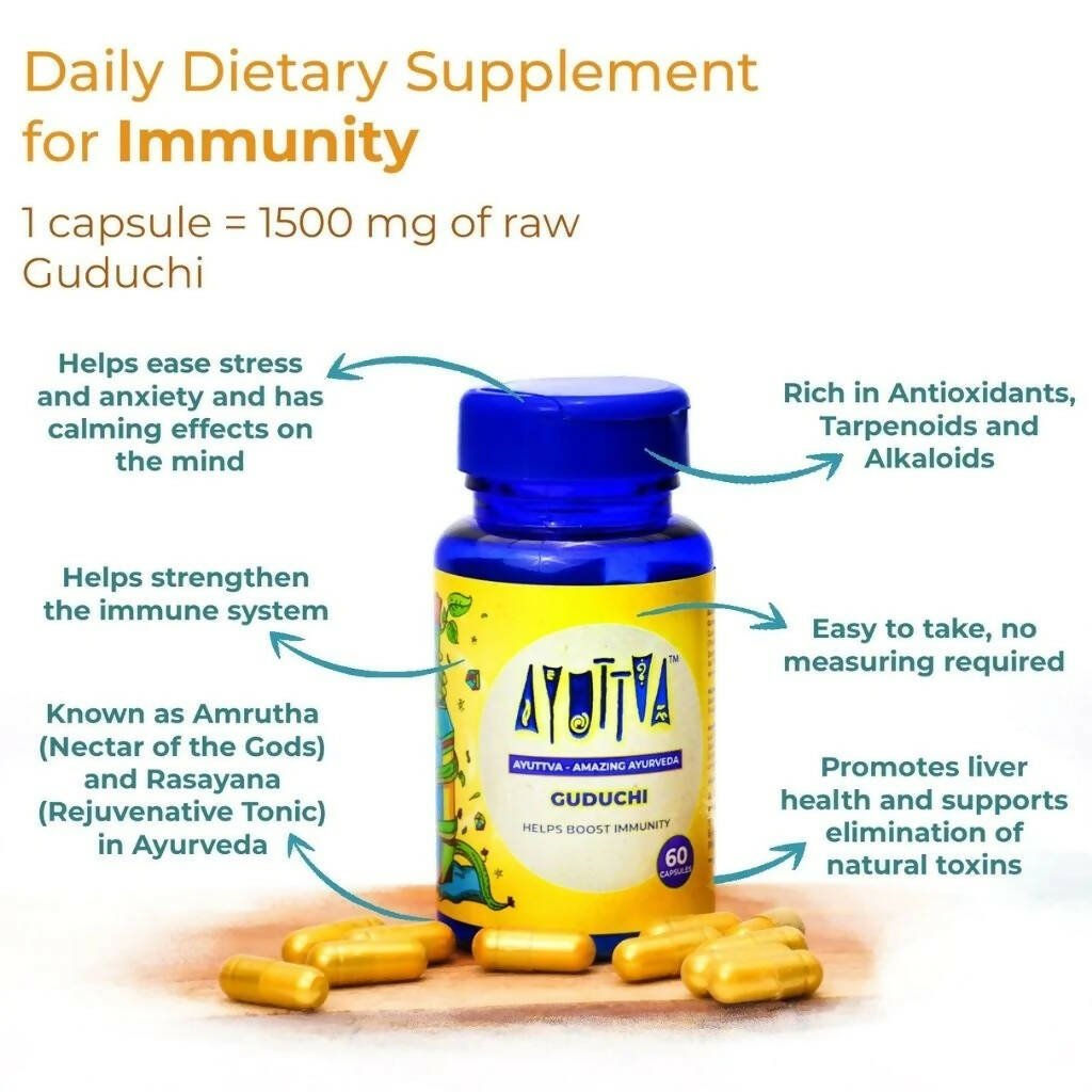 Ayuttva Guduchi Capsules | Grocsy