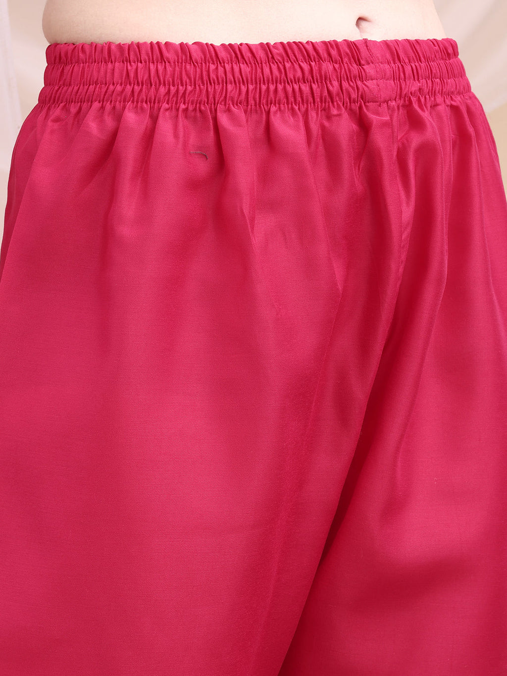 Embroidered Kurta With Pant & Printed Organza Dupatta, Pink - Hiral Fashion | Grocsy