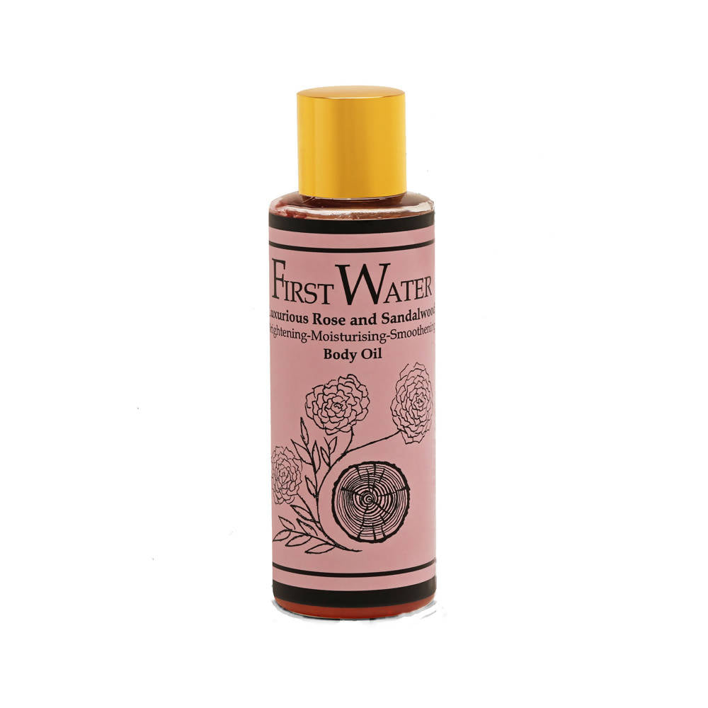 First Water Luxurious Rose And Sandalwood Body Oil | Grocsy