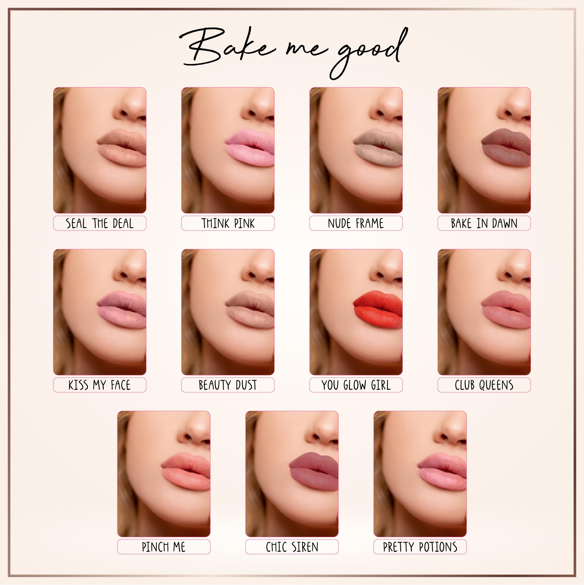 Baked Beauty Liquid Matte Lipstick Set (Set of 11) | Grocsy