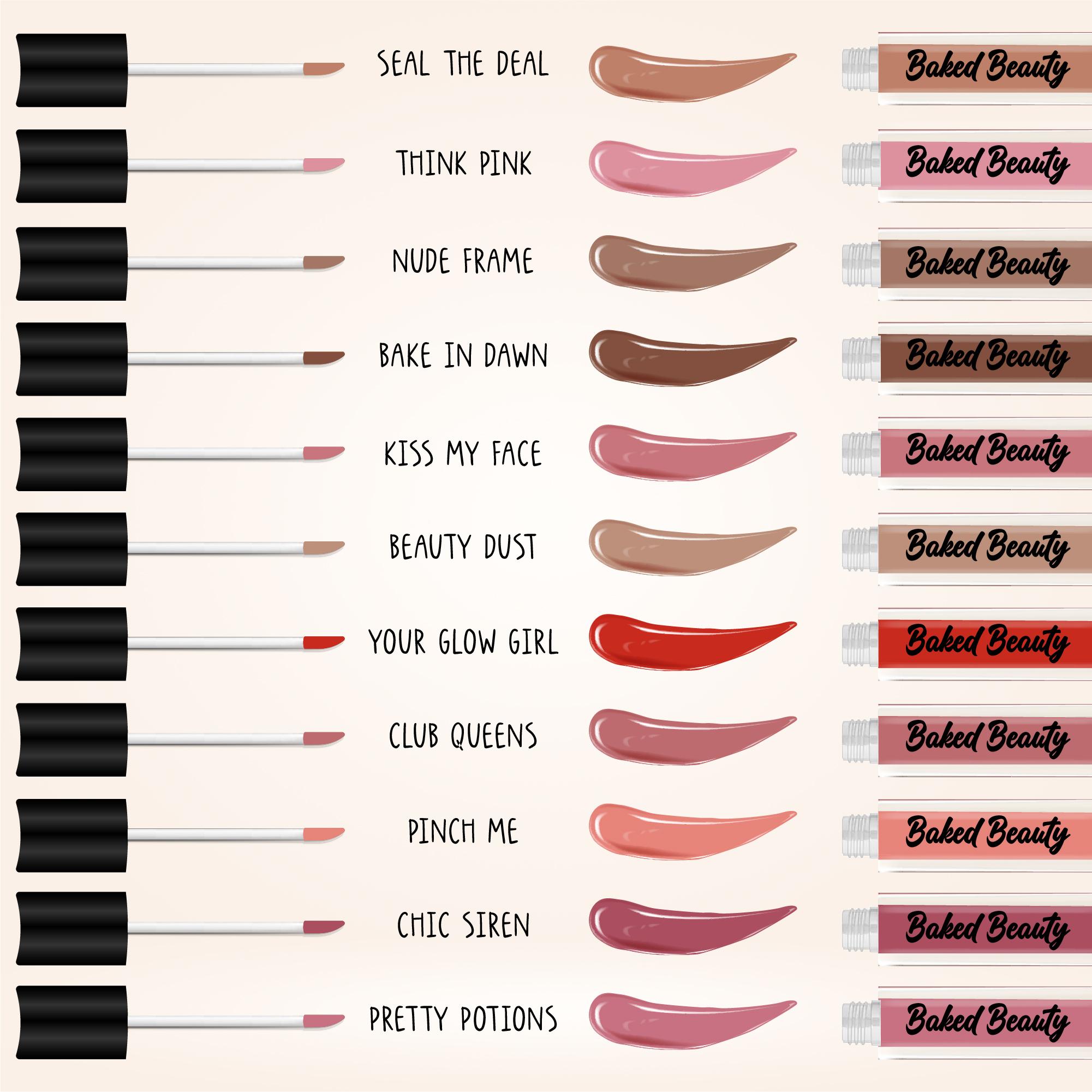 Baked Beauty Liquid Matte Lipstick Set (Set of 11) | Grocsy