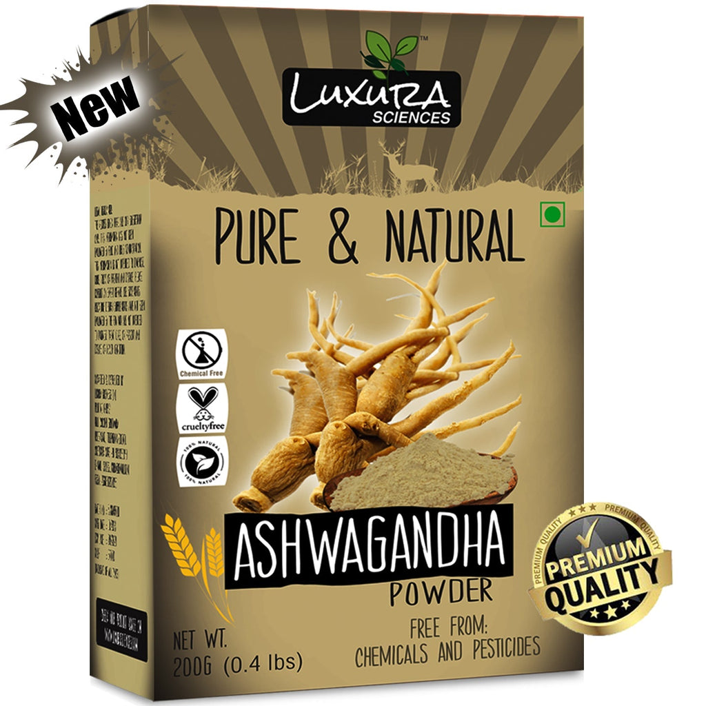 Luxura Sciences Natural Ashwagandha Powder | Grocsy