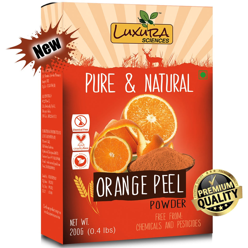 Luxura Sciences Pure Vitamin C Orange Peel Powder For Skin Whitening | Grocsy
