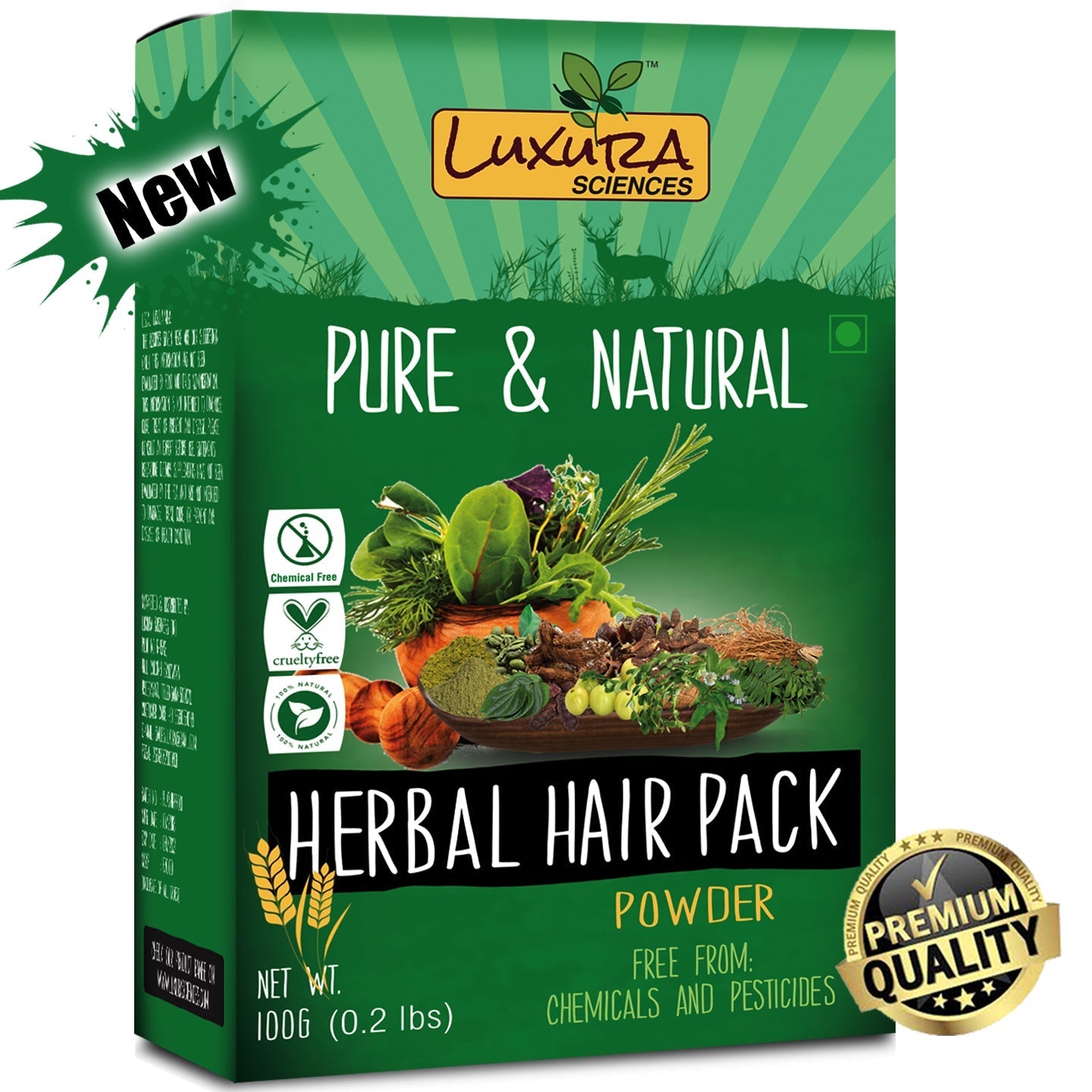 Luxura Sciences Natural Hair Pack For Dry Hair | Grocsy