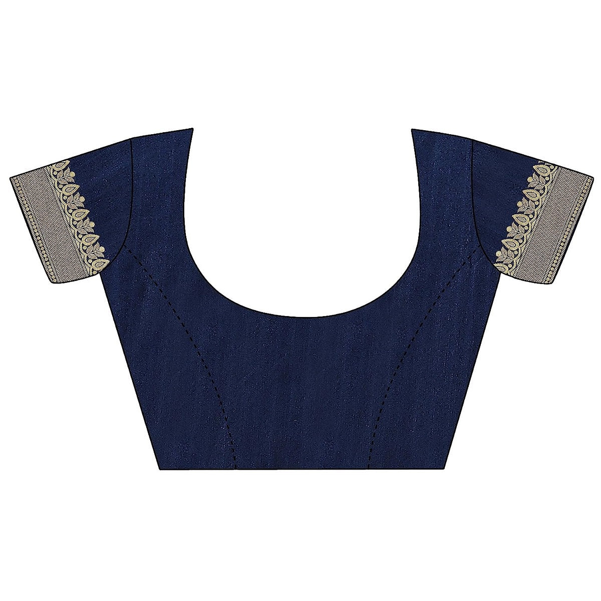 Vamika Navy Banarasi Jacquard Weaving Saree | Grocsy