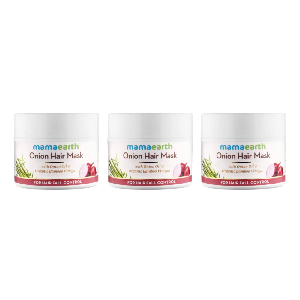 Mamaearth Onion Hair Mask For Hairfall Control | Grocsy