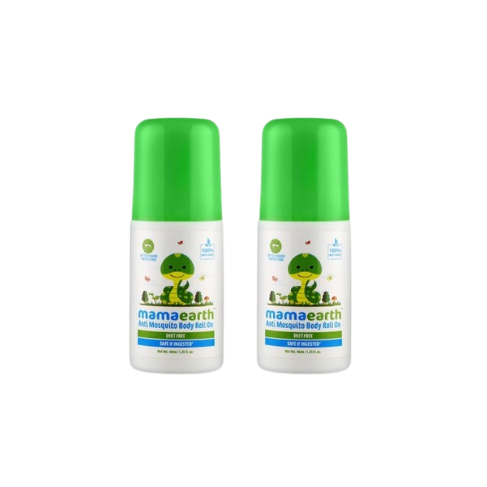 Mamaearth Natural Anti Mosquito Body Roll On For Kids with Citronella Eucalyptus & Lemongrass Oil | Grocsy